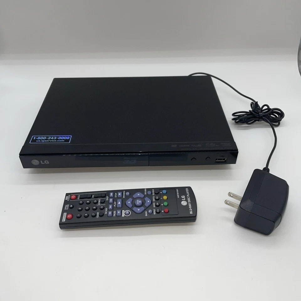 LG Blu-ray DVD Player BP325W With Remote Tested Works - Image 1 of 4