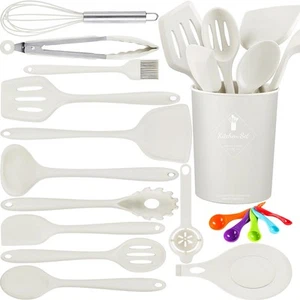 18-teiliges Kochutensilien-Set, Küchenutensilien-Set mit Utensilienhalter, 446 ° F... - Bild 1 von 8