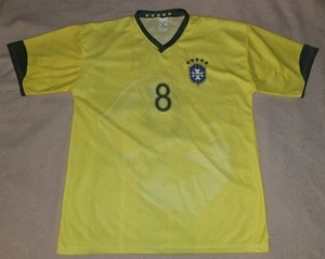 VTG 2006 Brazil World Cup Jersey RICARDO KAKA Soccer Football Kit #8 Brasil XL - Picture 1 of 2