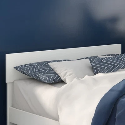 Cabecero contemporáneo tamaño completo de madera maciza AFI Boston en blanco Foto 1 de 4