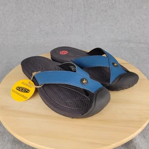 Keen Legion Blue Antique Moss Barbados TG Flip Flop Sandals US Men 10 NWT - Picture 1 of 7