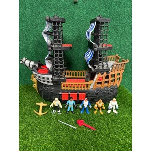 Fisher Price Toy Pirate Ship (2006). Imaginext Mattel Adventures Retired Figures - Picture 1 of 13