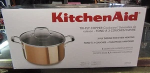 KitchenAid Tri-Ply Copper 6-Qt. Low Casserole w/Lid KCP60LCCP - Picture 1 of 4