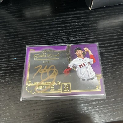 2016 Topps Five Star Golden Graphs Auto Henry Owens 21/25 #FSGC-FSGC-HON - Image 1 of 2