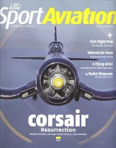 SPORT AVIATION, February 2012 - vintage F4U-4 Corsair resurrection - Foto 1 di 1