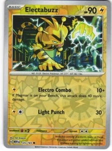 2023 Near Mint Pokemon Electabuzz 125/165 Reverse Scarlet Violet 151 Englisch - Bild 1 von 1