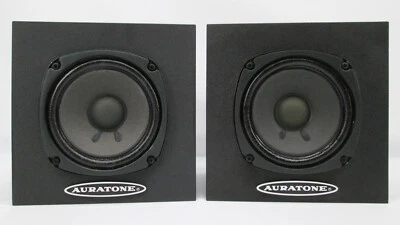 PAIR of Auratone 5C SUPER SOUND CUBE Passive Studio Monitor Speakers - BLACK - Image 1 of 4