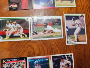 Rickey Henderson 3 baseball card lot 1990 1991 1992 Upper Deck - Picture 1 of 1