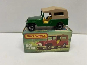 MATCHBOX LESNEY SUPERFAST No 53 CJ - 6 Jeep Model Is In Excellent Con - Picture 1 of 11