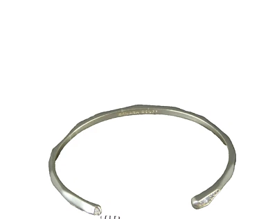 Kendra Scott Goldtone Rhinestones Hammered Cuff Bracelet - Image 1 of 4