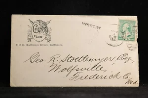 Maryland: Baltimore 1888 Calumet Club Democratic Convention Advertising Cover - Picture 1 of 7