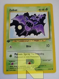 Zubat ® Neo Revelation 59/64 1ª EDIZIONE ® Comune ® Pokemon ® Inglese ® Good - Picture 1 of 2