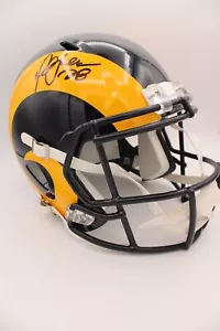 Marshall Faulk signierter Los Angeles Rams Integralhelm Beckett zertifiziert - Bild 1 von 8