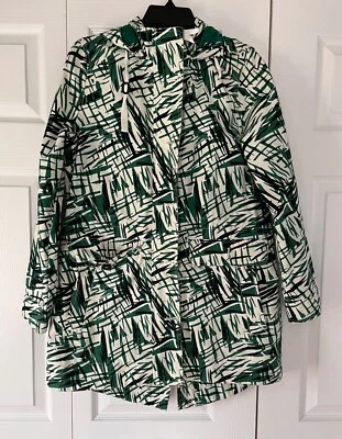 Chaqueta parka estampada con capucha para mujer Tommy Hilfiger talla M Foto 1 de 4