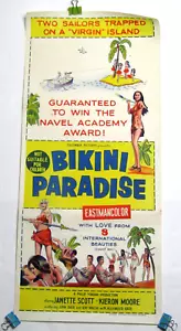 Columbia Pictures Bikini Paradise 1967 30 X 13.5 inch Movie Poster Sydney AUS - Picture 1 of 13
