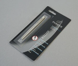 Bolígrafo Parker Jotter Precision Roller plata NUEVO en embalaje original sin usar RARO - Imagen 1 de 4
