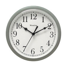 Westclox Indoor Classic Analog Wall Clock Glass/Plastic Silver