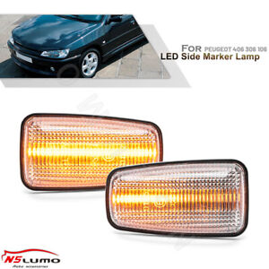 ULTRA PEUGEOT 406 COUPE/SALOON 2000 CLEAR LED SIDE LIGHT REPEATER INDICATORS