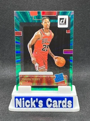 2022-23 Donruss - Holo Laser Green #218 Dalen Terry RR Chicago Bulls - Image 1 of 2