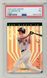 Tarjeta dorada Cal Ripken Jr 1995 Leaf Limited #7 PSA 7 - Imagen 1 de 2