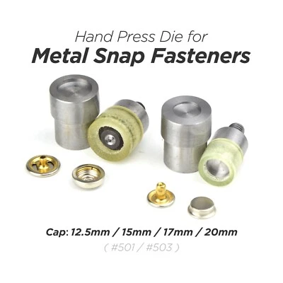 Hand Press Die for Metal Snap Fastener Press Studs Snap Buttons Tools #501 #503 - Image 1 of 4