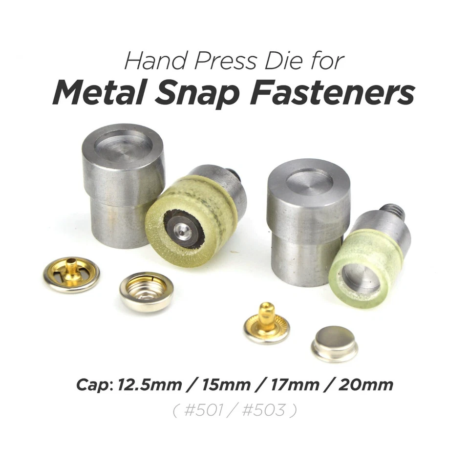 Hand Press Die for Metal Snap Fastener Press Studs Snap Buttons Tools #501 #503 - Image 1 of 4
