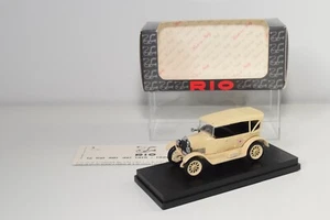 A51 1:43 RIO 4268 FIAT 501 SILURO CROCE ROSSA 1936 CREMA COLONIALE MIB RARO - Foto 1 di 14