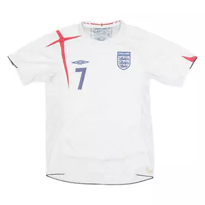 UMBRO England FC Mens Football Shirt Jersey White Crew Neck M - Picture 1 of 6