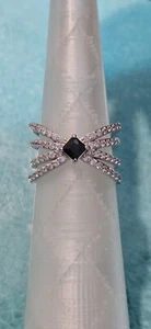 BP Sterling Club RBP5883 Black Onyx Cubic Zirconia on .925 Sterling Silver Size7 - Picture 1 of 4