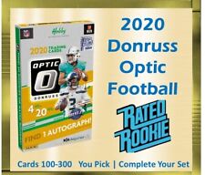 2020 Donruss Optic Base Football Singles | Rate Rookie, Holo | #1-300 | You Pick