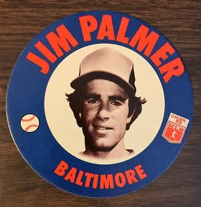 1978 Papa Gino's Scheiben #31 JIM PALMER Baltimore Oriols HOF D4023420 - Bild 1 von 6