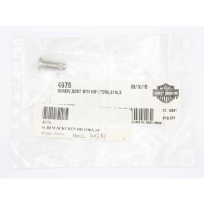 Harley-Davidson Star Socket Button Head Star Screw Número de pieza - 4976 Foto 1 de 2