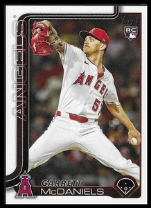 2025 Topps Update #US17 Garrett McDaniels Los Angeles Angels Rookie - Picture 1 of 2