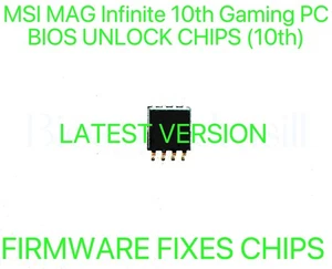 MSI MEG Infinite 10th Gaming PC, NO PASSWORD FIRMWARE BIOS CHIP LATEST VERSION - Afbeelding 1 van 1