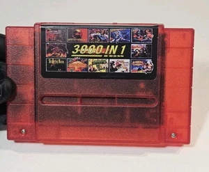 Sega SNES N64 NDS 3000 in 1 Super Nintendo Multi Cart Rot 16Bit Spiel auswählen - Bild 1 von 4