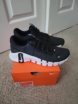  Nike Free Metcon 5 Black White DV3949-001 CROSS TRAINER Sz 9 Mens - Image 1 of 4