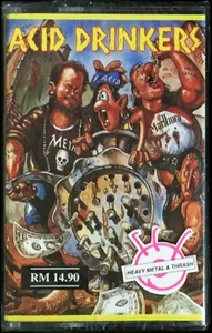 ACID DRINKERS Dirty Money Dirty Tricks 91 MALAYSIA CASSETTE RARE - THRASH METAL - Picture 1 of 3