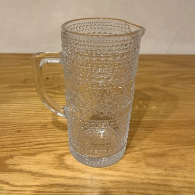 Pioneer Woman кувшин Channing прозрачное тисненое стекло 35,5 унц - Изображение 1 из 4