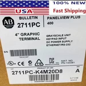 -- 271-K4M20D8 PanelView Plus 400 Grayscale 4 Terminal US Free Tax - Picture 1 of 6