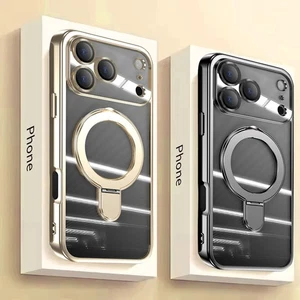 Funda de teléfono TPU con soporte de anillo Magsafe para iPhone 17 16 15 14 Pro Max 16e 13 12 - Imagen 1 de 21