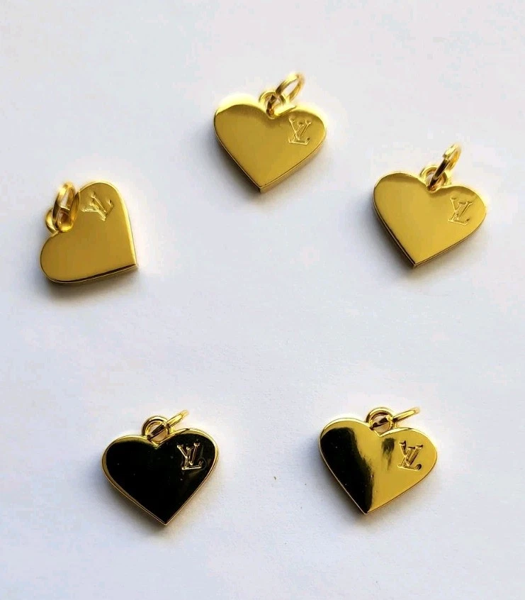 Lot of 5pcs LV Vintage Buttons and Zipper Pulls  Metal 15mm Double-sided  - Image 1 of 1