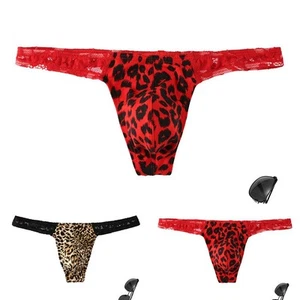 Atmungsaktives Spitzenhöschen für Männer Sexy Gstring Unterwäsche mit niedriger Taille Stil - Bild 1 von 21