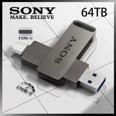 SONY 2TB High Speed PenDrive USB Flash Drive Metal Pendrive Type-C Swapable Port - Image 1 of 4