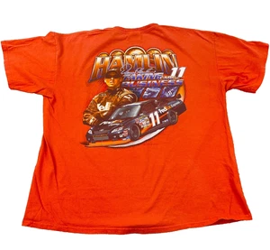 Vintage Denny Hamlin Shirt Men XXL 2XL Orange Nascar Racing Tee Y2K Adult - Picture 1 of 14