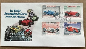 Monaco 1967 FDC Rennwagen - Bugatti Alfa Romeo Mercedes Maserati Grand Prix - Bild 1 von 5