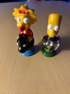 The Simpsons Chess Set Replacement Pieces Bart & Lisa Collectible Figures - Image 1 of 4