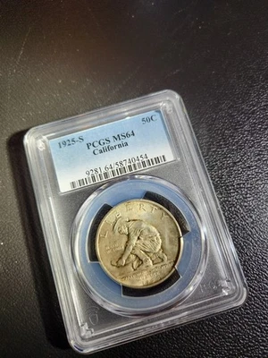 1925-S California 50 C, PCGS MS 64, #8226 - Image 1 of 4