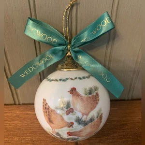 Wedgwood ON THE THRID DAY OF CHRISTMAS 12 days of Christmas series ornament - Picture 1 of 5