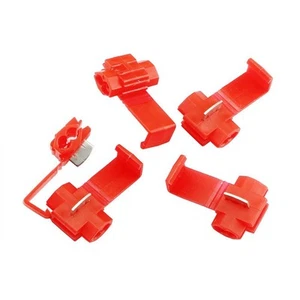30 Pcs Red Quick Connect Terminal Blocks for Reliable Wire Connections - Afbeelding 1 van 16