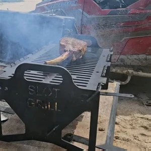 Compact collapsible BBQ grill foldable steel grill for picnics and camping - Picture 1 of 7